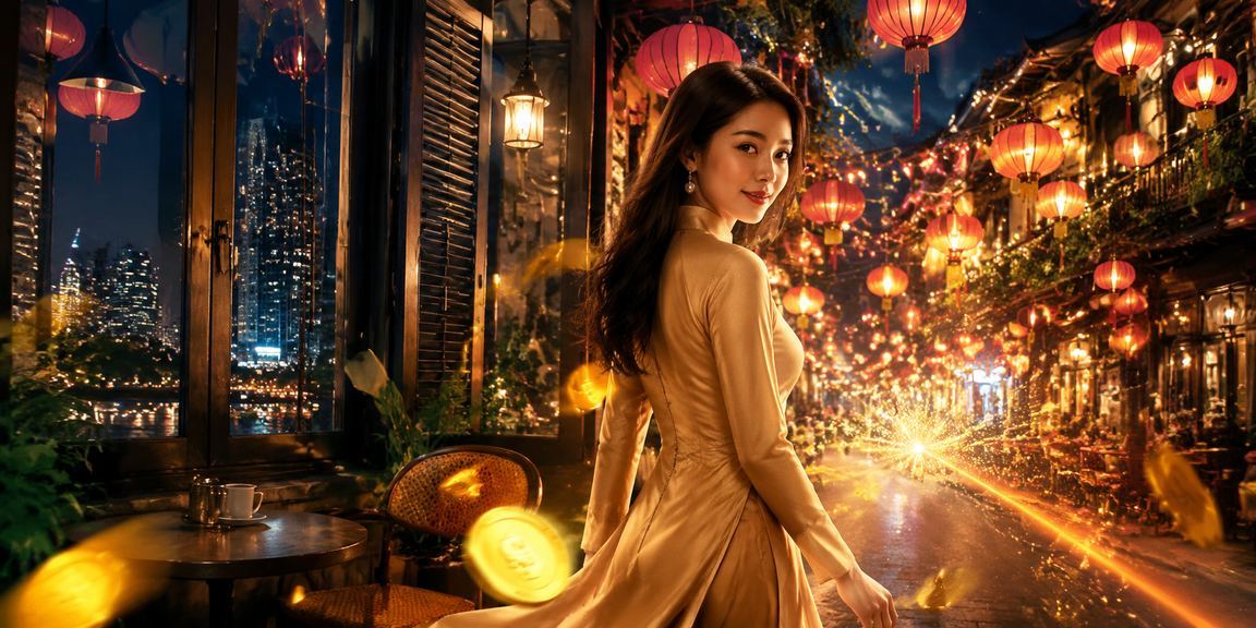 Người dùng tại Hà Nội ngồi quán cà phê xem kèo thể thao trực tuyến trên điện thoại buổi tối